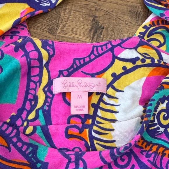 Lilly Pulitzer Parrish Maxi Halter Dress Sea And Be Seen Twist Back Women's M - Picture 8 of 10